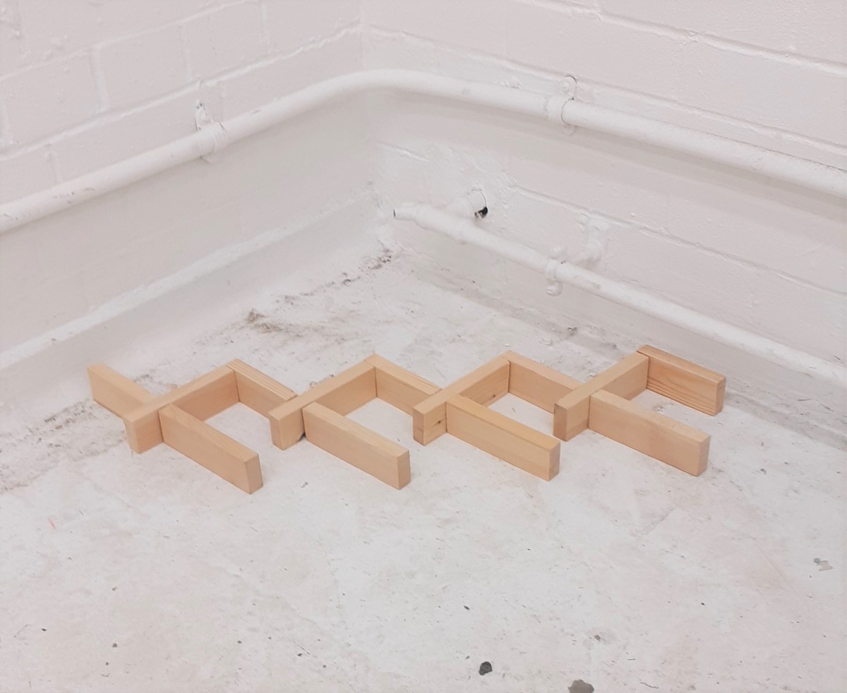 Paper, sawdust, rubber bands and&nbsp;wood